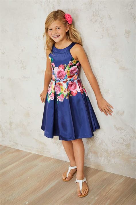 Girls Flowers And Flare Dress Little Girl Fashion Cute Little Girl