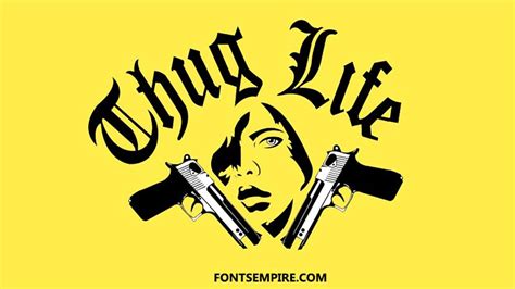 Thug Life Font Free Download Fonts Empire
