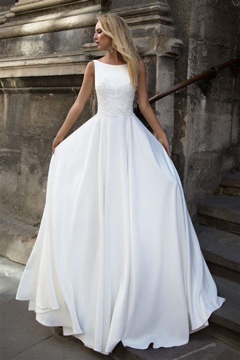 Robe De Mariée Fluide White Bridal Dresses Wedding Dresses 2017