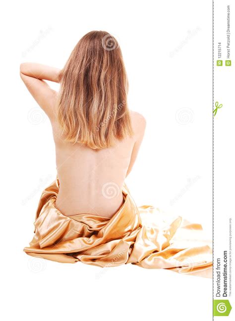 Topless Vrouwenzitting Op Vloer Stock Foto Image of harmonie één