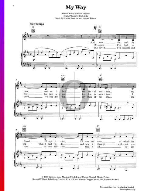 Klaviernoten my way zum ausdrucken. Klaviernoten My Way Zum Ausdrucken - Pianobin Fades Away ...