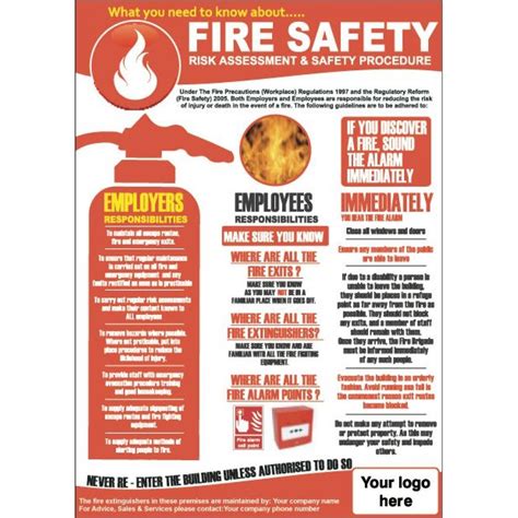 Workplace Fire Safety Posters