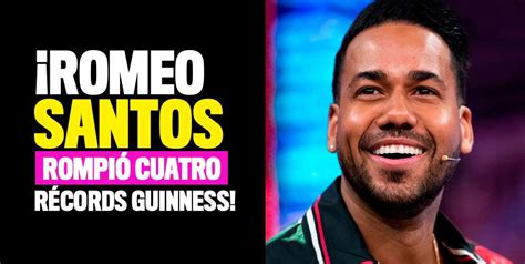 Romeo Santos Rompió Cuatro Récordes Guinness Por Ventas De álbumes