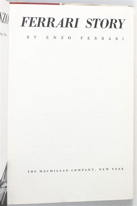 The Enzo Ferrari Story Raptis Rare Books Fine Rare And Antiquarian