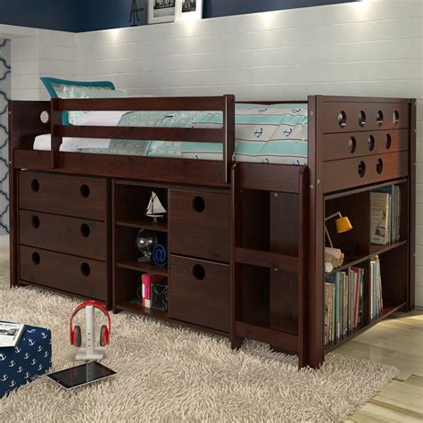 Whether you are needing to transform your living room in a hurry, or require some extra seating for your guests, you will find the perfect style to suit your home at glasswells. Donco Kids Circles Twin Loft Bed with Storage & Reviews ...