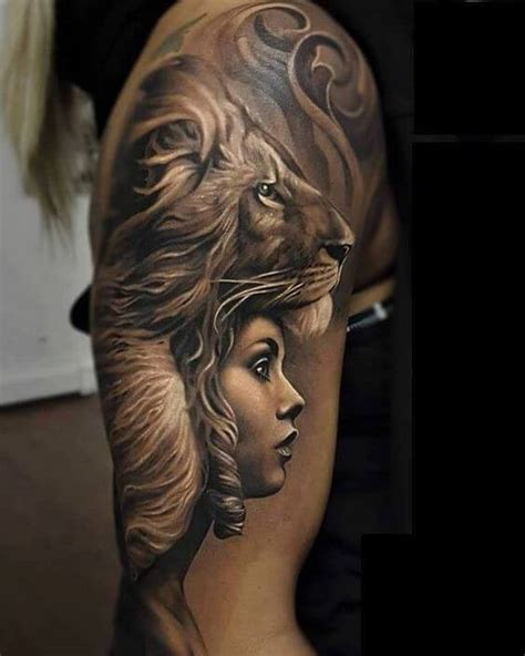 Aug 08, 2017 · today let me show you some graceful and gorgeous lion tattoo ideas for ladies. 150 Best Lion Tattoos That Will Make You Feel Like A King