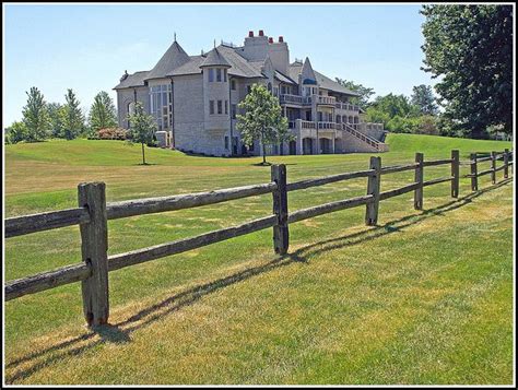Line posts are approximately 3 x 6.5 x 7' long. Golf Course Palace in Saline, Michigan | Fence builders ...
