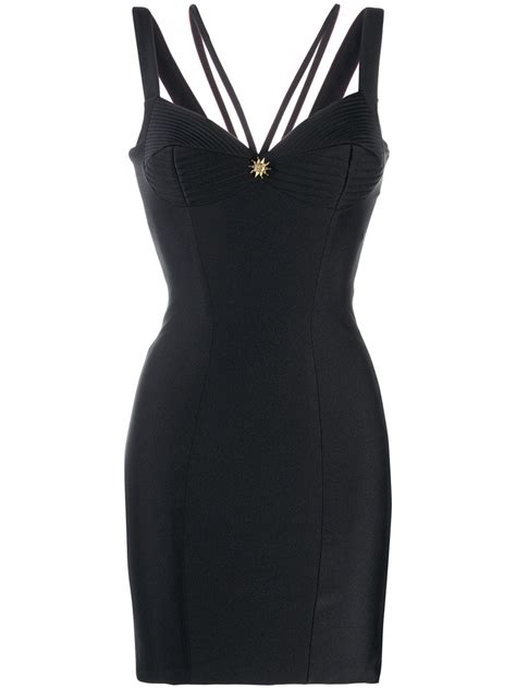 fausto puglisi fitted bustier mini dress in black modesens fashion shop short dresses kpop