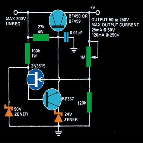 High Current Voltage Regulator Circuit Diagram