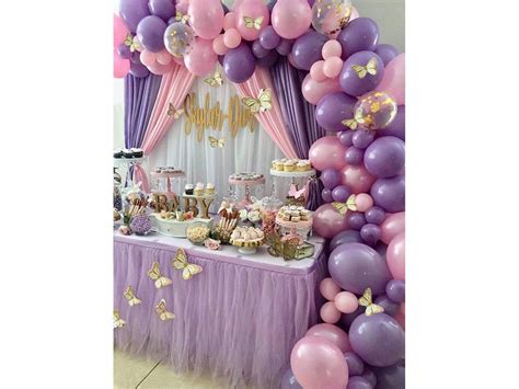 126pcs Butterfly Purple Pink Balloon Garland Arch Kit Theme Etsy