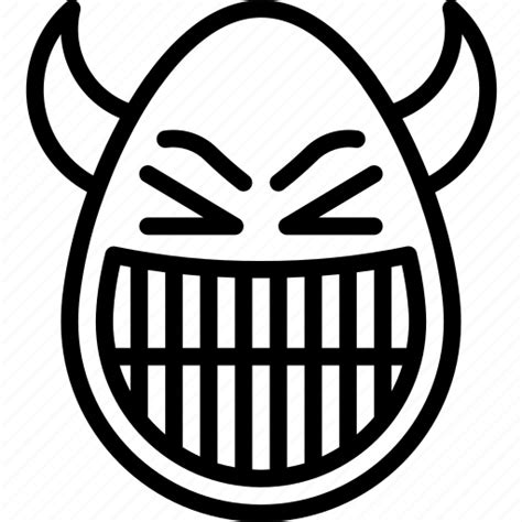 Devil Emojis Emotion Evil Face Horns Smiley Icon Download On