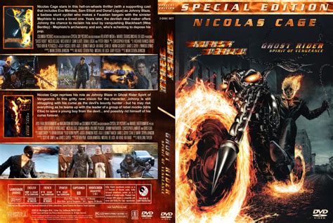 Ghost Rider Double Feature R1 Custom Movie Dvd Front Dvd Cover