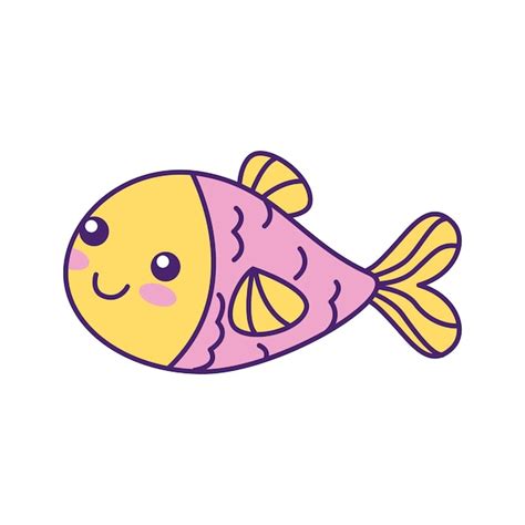 Premium Vector Cute Fish Cartoon