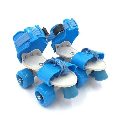 Adjustable Quad Speed Roller Skates Double Row Wheel Shoes Blue Price In Pakistan View