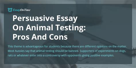 🎉 Pro animal testing essay. free essay on Pro. 2019-01-07