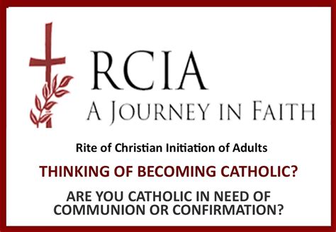 Rcia Rite Of Christian Initiation For Adults Program St Matthew Church