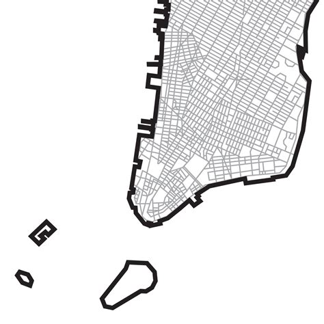 Manhattan Street Map High Resolution Digital Download Etsy