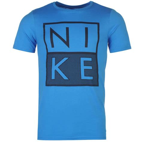 Mens Nike Box Jdi Qtt T Shirt Blue T Shirts Nielsen Animal