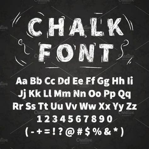 White Chalk Font On Chalkboard Creativework247 Chalk Fonts Chalk