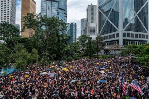 Hong Kong Protest Police Fire Tear Gas At Marchers For 2nd Straight