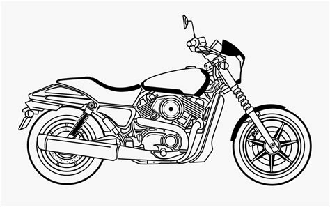 Clip Art Motorcycle Outline Free Transparent Clipart Clipartkey