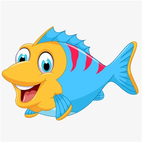 Download Cute cartoon marine fish vector cartoon fish lovely marine ...