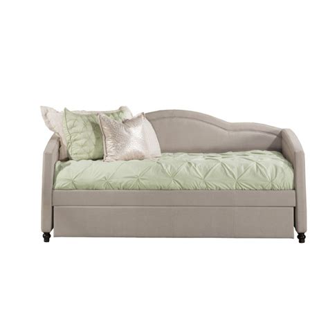 Hillsdale Jasmine Upholstered Twin Daybed With Trundle Dove Gray 1119dbtg