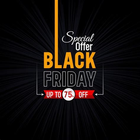 Premium Vector Social Media Post Black Friday Template