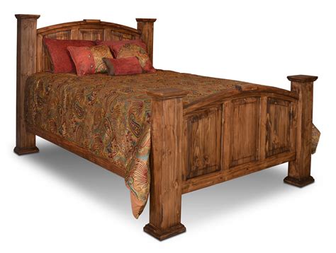 Rustic Mansion Bed Rustic Pine Bed Pine Wood Bed