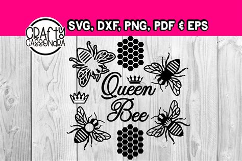 queen bee svg files etsy