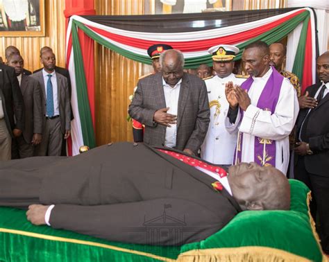 Exclusive Photos Of Kibaki Viewing Mois Body At Parliament Daily Active