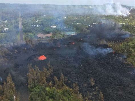 Before And After Images Show Fiery Path Of Kilauea Volcano