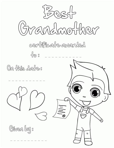 Coloring Pages Grandma And Grandpa
