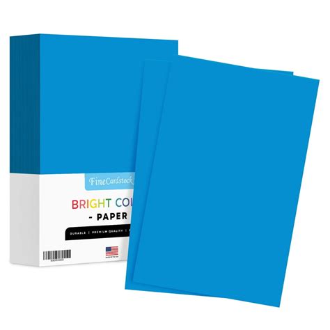 11 X 17 Blue Neon Bright Fluorescent Colored Paper 20lb Bond 75gsm