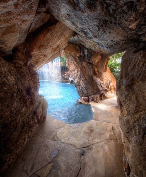 Water Caves Grotto Custom Pool Caves Cave Entrance To