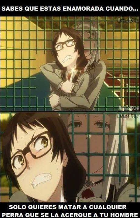 Two Anime Characters In Front Of A Cage With The Caption Saying Sades