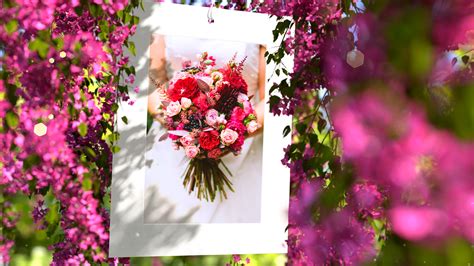 Pink Flowers Wedding Slideshow On Behance