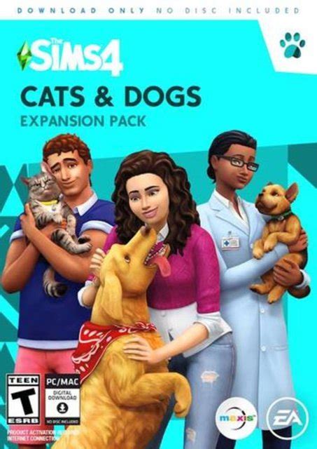 Sims 4 Cats And Dogs Expansion Pack Windows Digital Item Best Buy