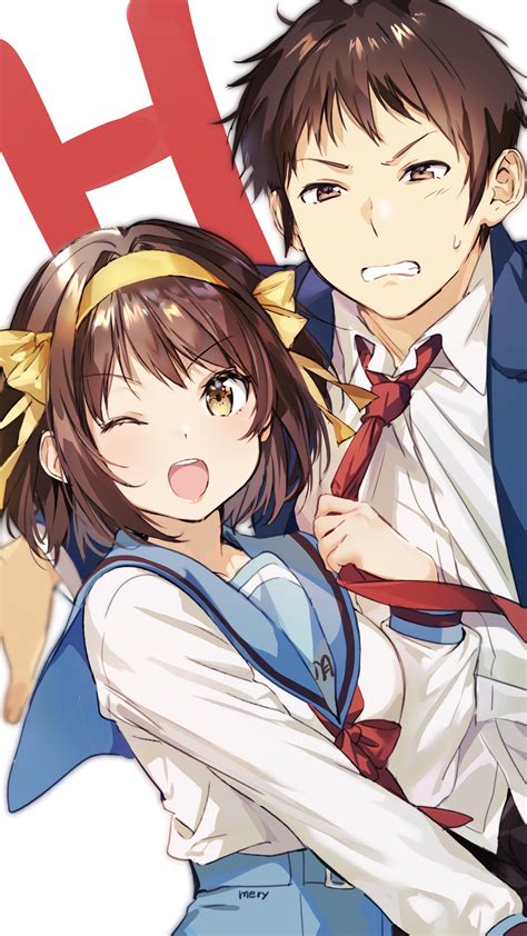 When haruhi laments about the lack of intriguing clubs around school, kyon inspires haruhi to form her own club. Haruhi Suzumiya & Kyon [The Melancholy of Haruhi Suzumiya ...