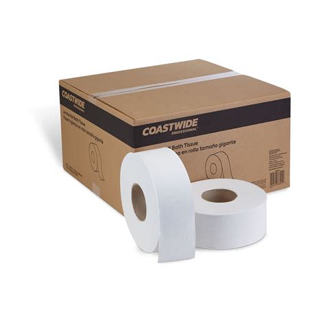 Coastwide Professional Recycled 2 Ply Jumbo Toilet Paper White 1000