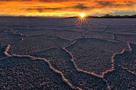 Salt Flats Sunset Photograph By Michael Ash Pixels