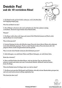 Ist es die lösung a, b, c oder d? 10 verrückte Detektivrätsel | Quiz für kinder, Schatzsuche ...