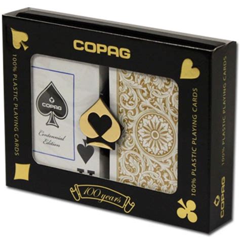 Copag 1546 Blackgold Bridge Jumbo Plastic Playing Cards