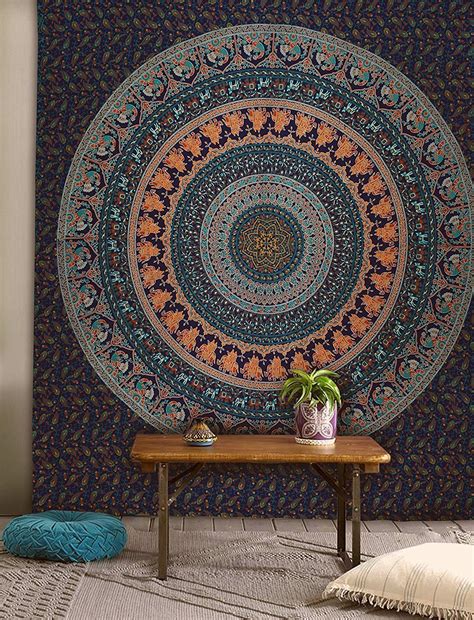 How can i hang this small tapestry? Plum & Bow Bohemian Mandala Wall Hanging Tapestry ...