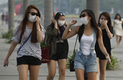 We think these are definitely way more attractive than regular white surgical masks, no? Singapore Haze: Indonesian Fires Set Dangerous Pollution ...