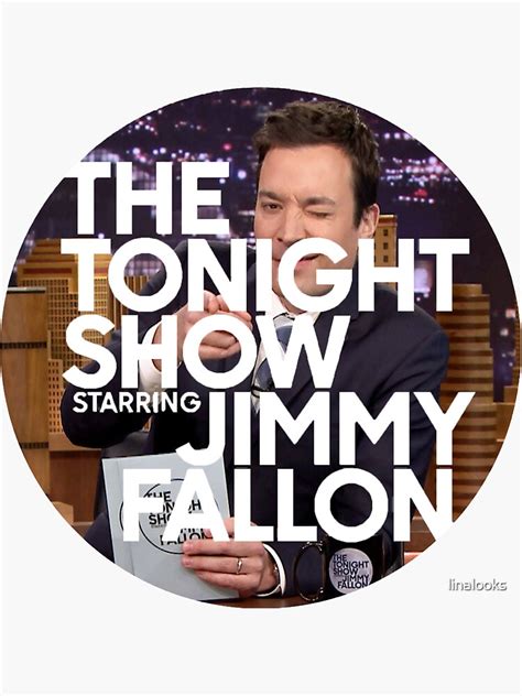 The Tonight Show Starring Jimmy Fallon Fallon Winking Sticker For