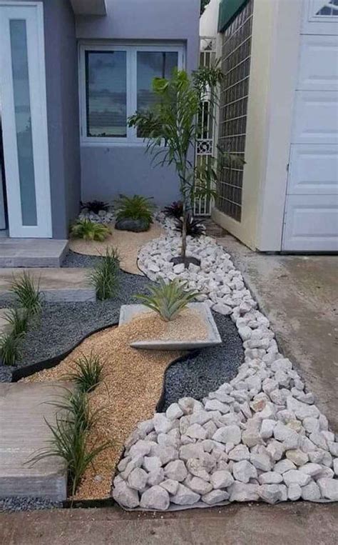 So last year we took the fabric out of this front garden bed, right beside the driveway, and we were left with this. Beautiful Low Maintenance Front Yard Garden and ...