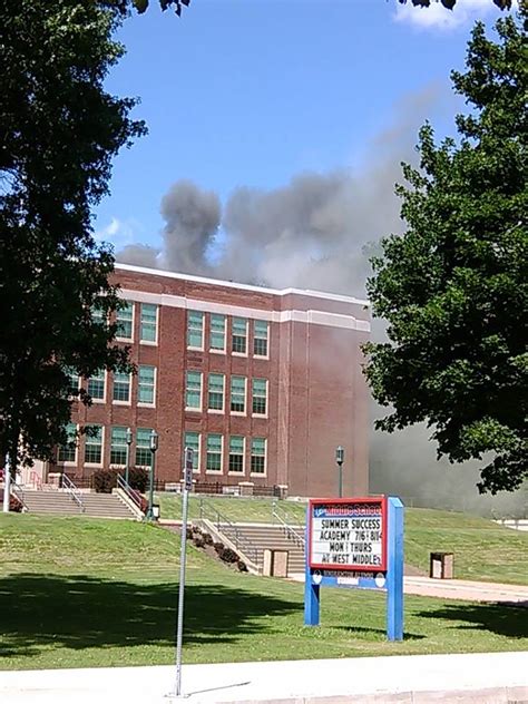 Roof Fire At East Middle School In Binghamton Photos