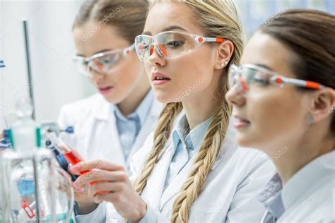 Female scientists in lab — Stock Photo © AndreyBezuglov #137479648