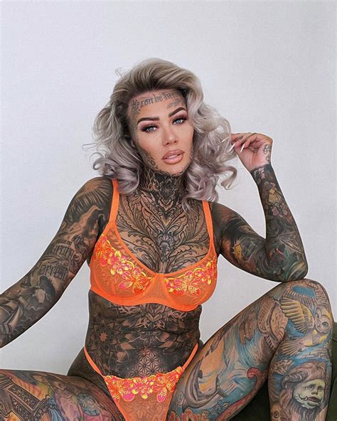 Britains Most Tattooed Woman Shows What She Looked Like Before Spending K On Tattoos